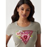 Guess Majica oliva / pastelno zelena / roza / bela | Shoptok.si