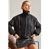 Bianco Lucci Women's Zippered Bomber Coat | Shoptok.si