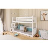  Drveni Dečiji Krevet Na Sprat Kevin - Beli - 180*80 Cm | Eponuda.com