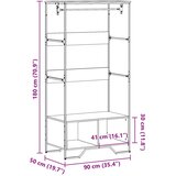  Ormar boja hrasta sonome 90x50x180 cm od konstruiranog drva | shoptok.hr