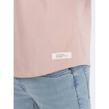 Ombre Men's short sleeve shirt with Cuban collar - light brown | Shoptok.si
