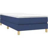  Box spring posteljni okvir moder 80x200 cm blago, (20684786) | Shoptok.si