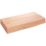  Zidna polica svjetlosmeđa 40 x 20 x 6 cm od obrađene hrastovine | Eponuda.ba