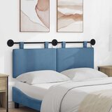  stensko vzglavje za posteljo, žamet, 130 × 55 × 5cm, modra, 2 kos, 3424302 Cene