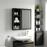  Kopalna stenska omarica s polico Črni Hrast 20 x 10 x 50 cm, (5000233152) | Shoptok.si