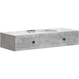 Stolna montirana na zid Betonska siva 87,5 x 34,5 x 17 cm | shoptok.hr