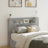 vidaXL Ormarić za uzglavlje LED svjetlima boja betona 140x16 5x103 5cm Cijene