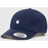 Carhartt WIP Pamučna kapa sa šiltom Madison Logo Cap boja: tamno plava, bez uzorka, I023750.2AHXX