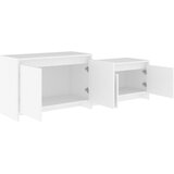 TV ormarić bijeli 146,5 x 35 x 50 cm od konstruiranog drva | shoptok.hr