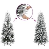 vidaXL Umestno božično drevo med 300 LED Bela 78 x 78 x 210 cm | Shoptok.si