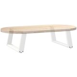  Noge za klubsko mizico v obliki črke U, 2 kosa, bele, 70 x (30-31) cm, jeklo, (22123741) | Shoptok.si