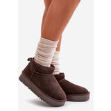 Boto Women's Suede Snow Boots On Platform Brown Nereviana | Eponuda.ba