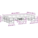  Set vanjskih sofa 11 kom. Bijela i krem | shoptok.hr