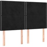  box spring s madracem LED crni 140x200 cm baršun | shoptok.hr