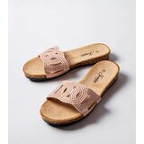 Gemre Pink flip-flops embellished with studs Lagacé | Shoptok.si