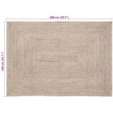 Tepisi za područja Prirodna i bijela 140 x 200 cm Juta | Eponuda.com