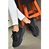 Fox Shoes P848531504 Women's Sneakers in Black/Sax Blue Fabric | shoptok.hr