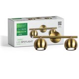 Greentech gu10 x 2 LED spot svetiljka zlatna ( lunaris-2 ) Cene