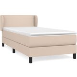 vidaXL Box spring postelja z vzmetnico kapučino 80x200 cm umetno usnje, (20901719) Cene