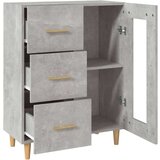  Komoda siva boja betona 69 5x34x90 cm od konstruiranog drva | shoptok.hr