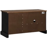 TV ormarić HALDEN s kliznim vratima crni 110x40x60 cm puno drvo | Eponuda.ba