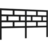 Maison Chic posteljno vzglavje - vzglavna omarica - nočna omarica črno 186x4x100 cm trdna borovina, (21706375) | Shoptok.si