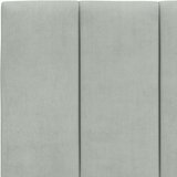 vidaXL Posteljni okvir z vzglavjem svetlo siv 200x200 cm žamet | Shoptok.si