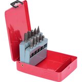 Ks Tools Komplet rezkalnih zatičev HM, 10 kosov, v trdni kaseti iz jeklene pločevine, srebrne barve | Shoptok.si