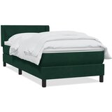 Box Spring krevet s madracem tamnozeleni 80x220 cm baršun | shoptok.hr