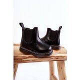 Boto Children's Leather Warm Boots Black Porky | ePonuda.com