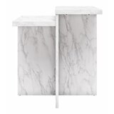 CosmoLiving by Cosmopolitan Bela mizica v marmornem dekorju 56x56 cm Brielle – | Shoptok.si