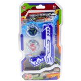 Pištolj za igru + 2 metalna diska za lansiranje - plavi | shoptok.hr