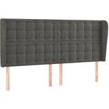 vidaXL Vzglavje z ušesi temno sivo 203x23x118/128 cm žamet, (20794563) Cene