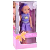  Lutka za igru u ljubičastoj haljini i četkom za kosu - 38cm | Shoptok.si