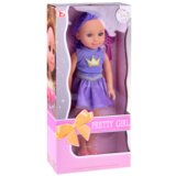  Lutka za igru u ljubičastoj haljini i četkom za kosu - 38cm | shoptok.hr