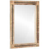  Ogledalo Zidne s ogledalom Smeđa i crna 70 x 50 x 3 cm Stakl | Eponuda.com