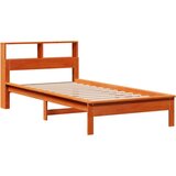 vidaXL Knjižna postelja brez ležišča vošč. rjava 90x200 cm borovina | Shoptok.si