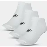 4f Women's Casual Ankle Socks (3 Pack) - White