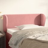  Uzglavlje s ušima ružičasto 103x23x78/88 cm baršunasto | shoptok.hr