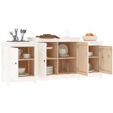  Komoda bela 164x37x68 cm trdna borovina, (20955443) | Shoptok.si