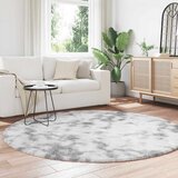  Čupavi tepih s visokim vlaknima NAVARRA srebrnosiva 200x200cm | Eponuda.com