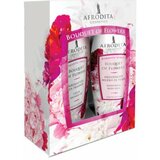 Afrodita Cosmetics poklon paket gel+mleko za telo bouquet of flowers Cene
