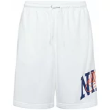 Nike Sportswear Hlače 'CLUB' tamno plava / tamno narančasta / bijela