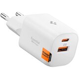 Spigen ESSENTIAL 2-PORTNI POLNILEC ZA TELEFON 35W WHITE FAST, (5000336748) Cene