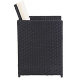  15-dijelni vrtni blagovaonski set od poliratana crni | shoptok.hr