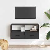 TV ormarić crni 80x31x39,5 cm Konstruirano drvo i metal | Eponuda.com