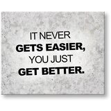  Motivaciona slika na platnu Its never gets easier (moderne) | shoptok.hr