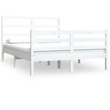 Furnova Posteljni okvir bel iz trdne borovine 140x190 cm, (21938783) | Shoptok.si