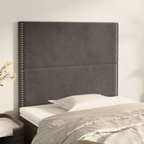  Uzglavlja 2 kom tamnosiva 90x5x78/88 cm baršunasta | shoptok.hr