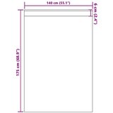  Zavjese sa zavjesama 2 pcs boja crnog vina Poliester | shoptok.hr